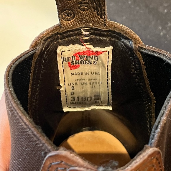 Red Wing Classic Chelsea 8D Mens Like New - Picture 5 of 6